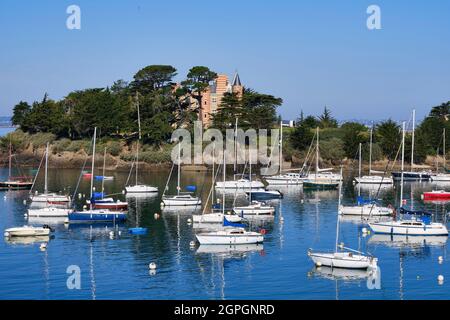 France, Ile et Vilaine, Côte d'Emeraude, Saint-Briac-sur-Mer, le Nessay, Château du Nessay Banque D'Images