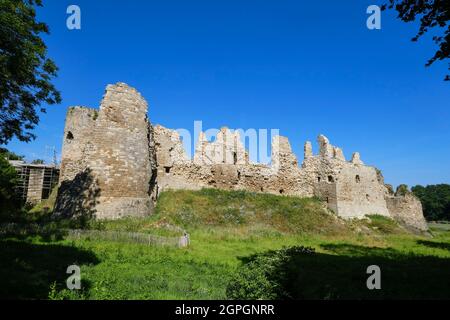 France, Côtes d'Armor, Côte d'Émeraude, Saint Jacut de la Mer, château de Guildo Banque D'Images