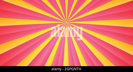 Résumé fond texture rayon soleil éclat sunbeam radial mouvement spirale saison festival concept modèle fond d'écran modèle illustration vectorielle Illustration de Vecteur