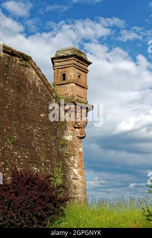 France, territoire de Belfort, Belfort, citadelle de Vauban, château, tour de guet Banque D'Images