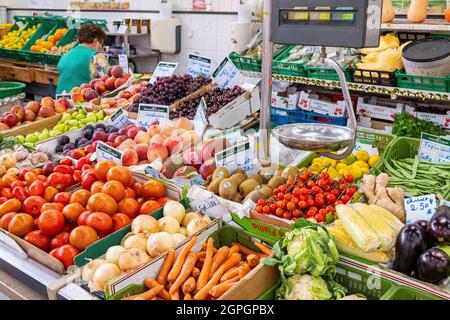 Portugal, Algarve, Olhao, la vieille ville, le marché Banque D'Images