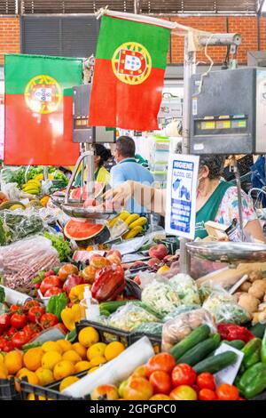 Portugal, Algarve, Olhao, la vieille ville, le marché Banque D'Images