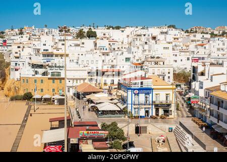 Portugal, Algarve, Albufeira, la plage Banque D'Images