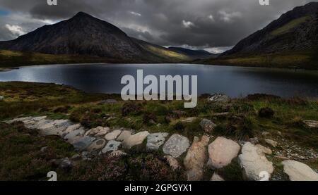 Llyn Idwal, parc national de Snowdonia, pays de Galles Banque D'Images