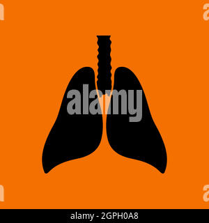Icône poumons humains Illustration de Vecteur