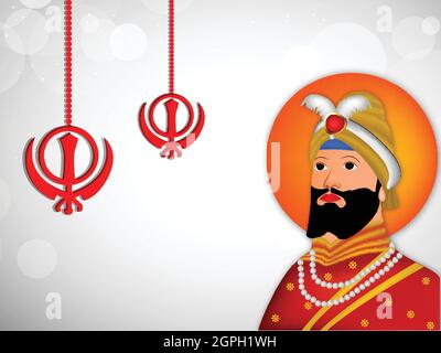 Guru Gobind Singh Jayanti Illustration de Vecteur