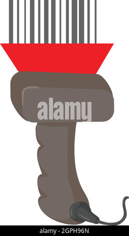 L'icône du scanner, cartoon style Illustration de Vecteur