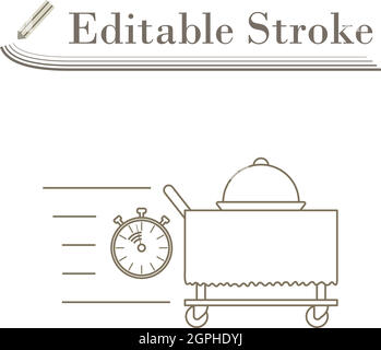 Icône Service d'étage rapide Illustration de Vecteur