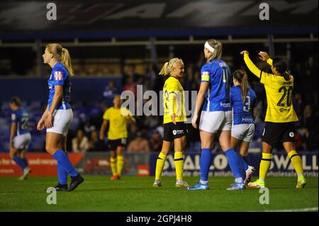 Pernille Harder (23 Chelsea) marque le 4e but Lors du match de la coupe de football Womens 20/21 entre Birmingham City et Chelsea au stade St Andrews trillion Trophy, en Angleterre Banque D'Images