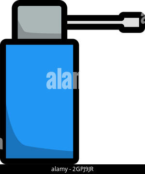 Icône de l'inhalateur Illustration de Vecteur