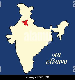 Haryana Day Indian State Background Illustration de Vecteur