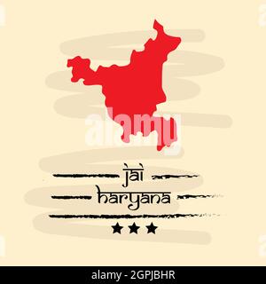 Haryana Day Indian State Background Illustration de Vecteur