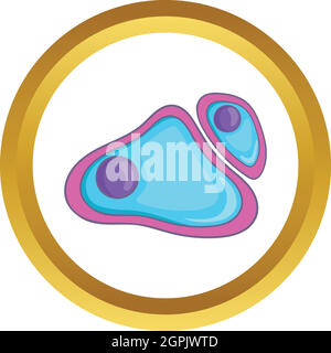 Icône vecteur noyau cellulaire Illustration de Vecteur