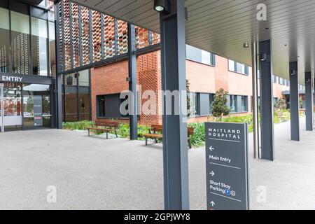L'hôpital New Maitland dans la ville régionale de Maitland, en Nouvelle-Galles du Sud, en Australie Banque D'Images