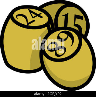 Bingo Kegs Icon Illustration de Vecteur