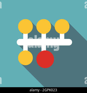 L'icône de commutation de vitesse, style plat Illustration de Vecteur