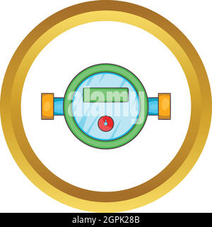 Icône vecteur des compteurs d'eau Illustration de Vecteur