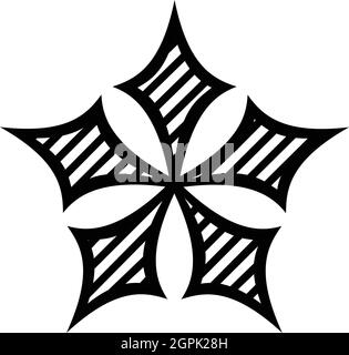 Icône Étoile convexe, le style simple Illustration de Vecteur