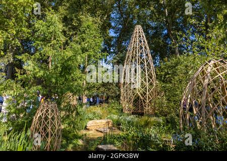 Meilleure médaille d'or récompensée jardin de Guangzhou au RHS Chelsea Flower Show, qui s'est tenu au Royal Hospital Chelsea, Londres SW3 en septembre 2021 Banque D'Images