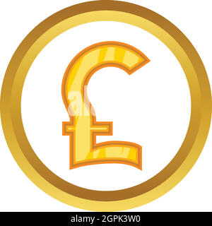 Livre sterling icône vecteur Illustration de Vecteur