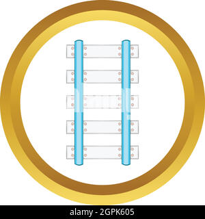 Traverses et rails icône vecteur Illustration de Vecteur