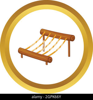 Échelle de corde icône vecteur Enfants Illustration de Vecteur