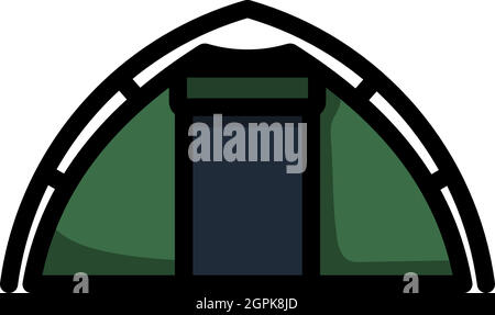 Icône de la tente touristique Illustration de Vecteur
