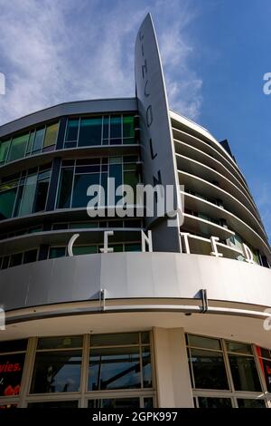 Miami Beach, FL, États-Unis - 24 septembre 2021 : Regal Theatre Miami Beach Lincoln Road Movies Banque D'Images