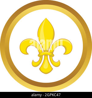 Fleur de lis vector icon Illustration de Vecteur