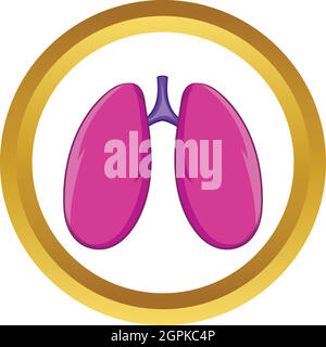 Icône vecteur poumons Illustration de Vecteur