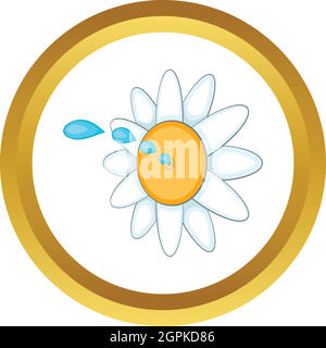 April Fools Day flower vector icon Illustration de Vecteur