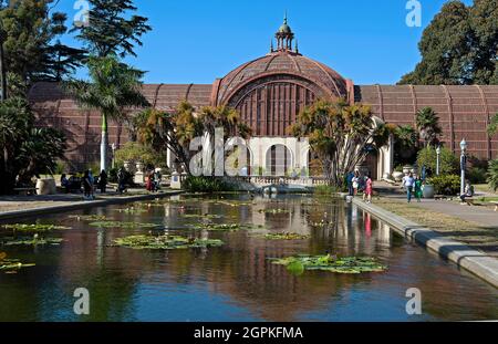Bâtiment botanique à Balboa Park, San Diego, Californie Banque D'Images