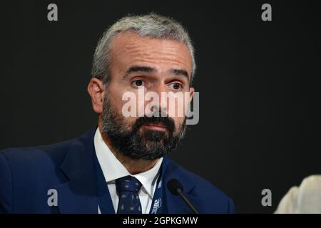 Rome, Italie. 29 septembre 2021. Dario Parrini, sénateur Credit: Agence de photo indépendante/Alamy Live News Banque D'Images