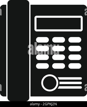 L'icône de téléphone clavier Office Business, le style simple Illustration de Vecteur