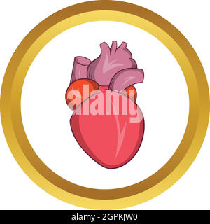 L'icône vecteur cardiaque Illustration de Vecteur