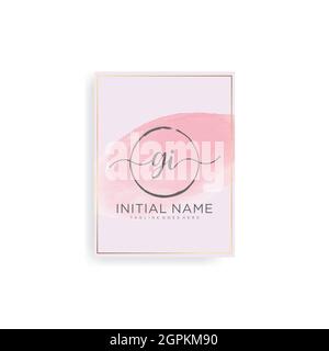 Lettre initiale avec Royal Template.Elegant avec logo de couronne vecteur, illustration Creative Lettering logo Vector. Illustration de Vecteur