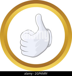 Thumbs up vector icon Illustration de Vecteur