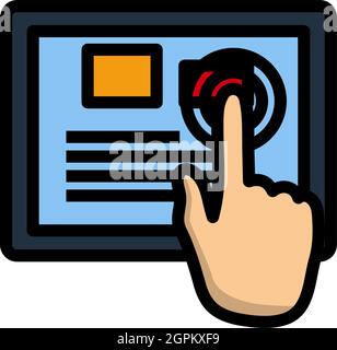 Icône de tablette Illustration de Vecteur