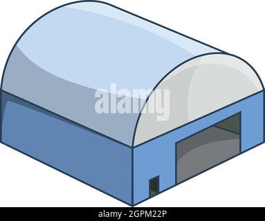 L'icône de hangar, cartoon style Illustration de Vecteur