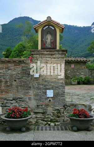 Oratoire de Sant Grau dans Hostalets de Bas situé dans la région de Garrotxa de la province de Gérone-Catalogne Banque D'Images