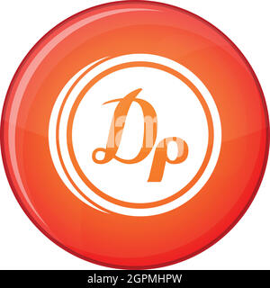 Drachme Monnaie, icône de style plat Illustration de Vecteur