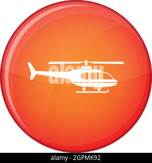 L'icône d'hélicoptères militaires, style plat Illustration de Vecteur
