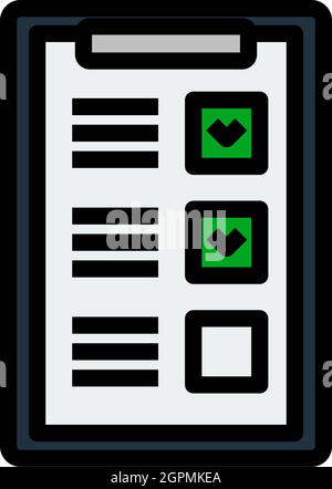 Icône de la tablette du plan de formation Illustration de Vecteur