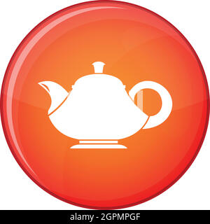Icône style théière, télévision Illustration de Vecteur