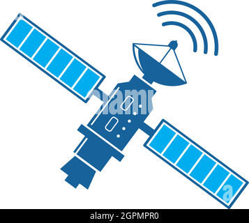 illustration d'icône de vecteur satellite Illustration de Vecteur