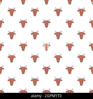 Motif vache, cartoon style Illustration de Vecteur