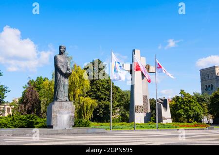 Plac Adama Mickiewicza, place Adam Mickiewicz, Poznan, Pologne Banque D'Images