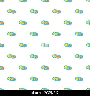 Modèle de feu arrière, de style cartoon Illustration de Vecteur