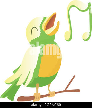 L'icône d'oiseaux, de style cartoon Illustration de Vecteur