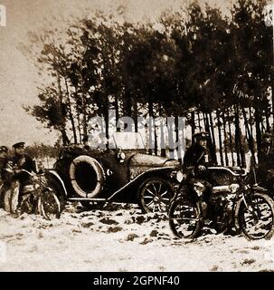 WWI - bataille de Tannenberg - Une photo des photographes de presse des scouts russes. La bataille menée à Tannenberg, en Prusse orientale (maintenant Stębark, Pologne ) s'est terminée par une victoire allemande décisive sur les Russes.- Banque D'Images